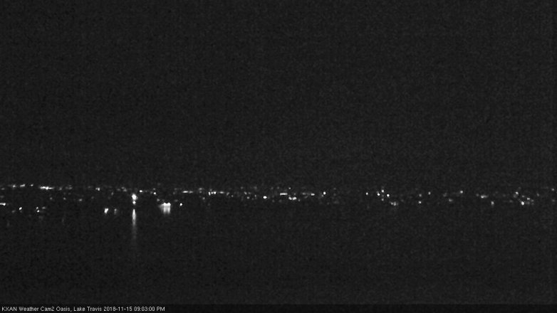 Lake Travis webcam, November 15, 2018 8:05 PM CT