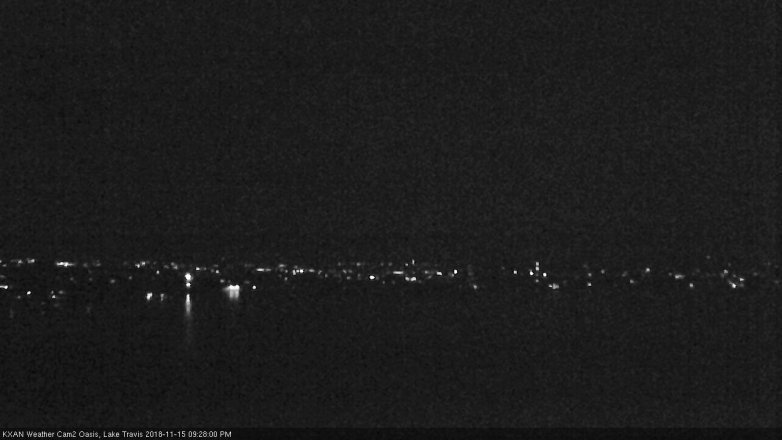Lake Travis webcam, November 15, 2018 8:30 PM CT