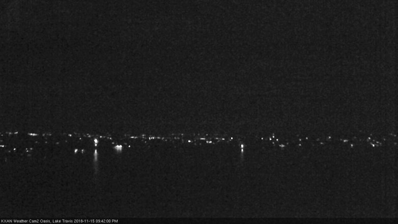 Lake Travis webcam, November 15, 2018 8:45 PM CT