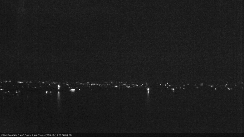 Lake Travis webcam, November 15, 2018 9:00 PM CT