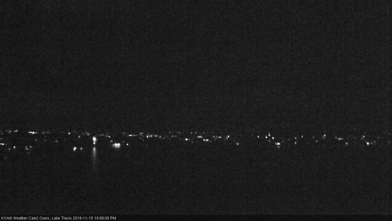 Lake Travis webcam, November 15, 2018 9:10 PM CT