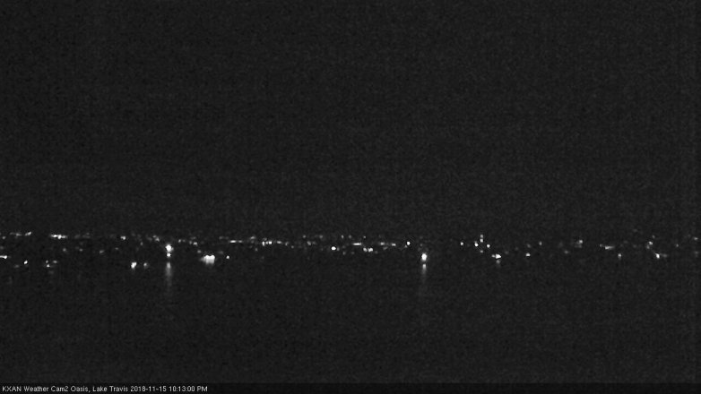 Lake Travis webcam, November 15, 2018 9:15 PM CT
