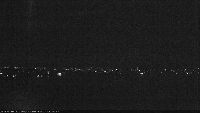Lake Travis webcam, November 15, 2018 9:20 PM CT