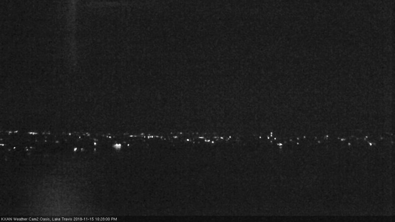 Lake Travis webcam, November 15, 2018 9:30 PM CT