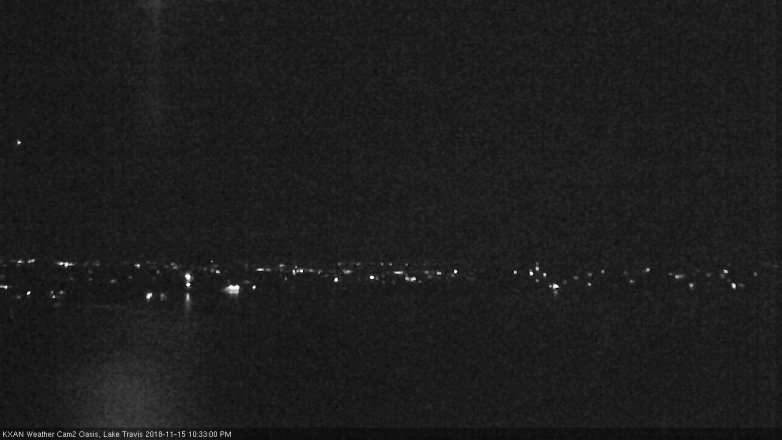Lake Travis webcam, November 15, 2018 9:35 PM CT