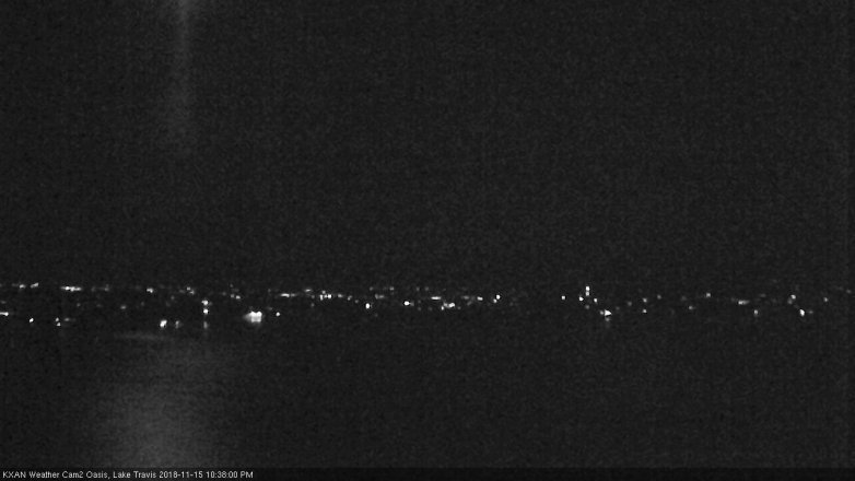 Lake Travis webcam, November 15, 2018 9:40 PM CT