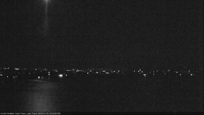 Lake Travis webcam, November 15, 2018 9:45 PM CT
