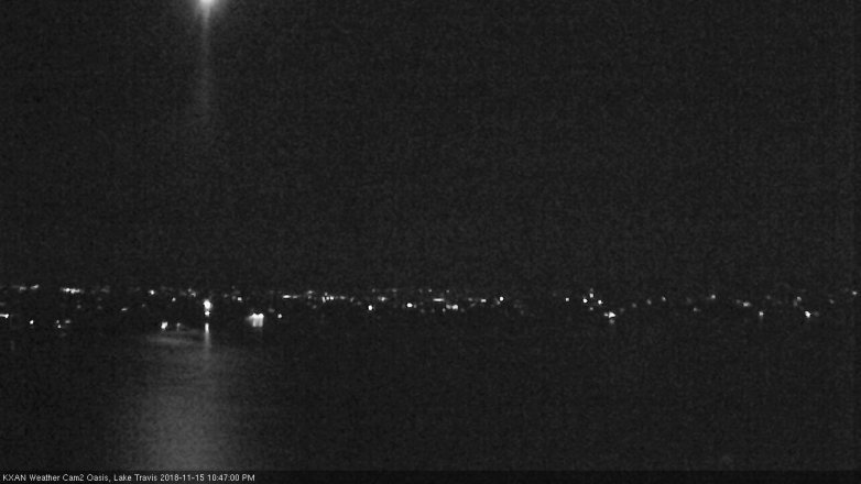 Lake Travis webcam, November 15, 2018 9:50 PM CT