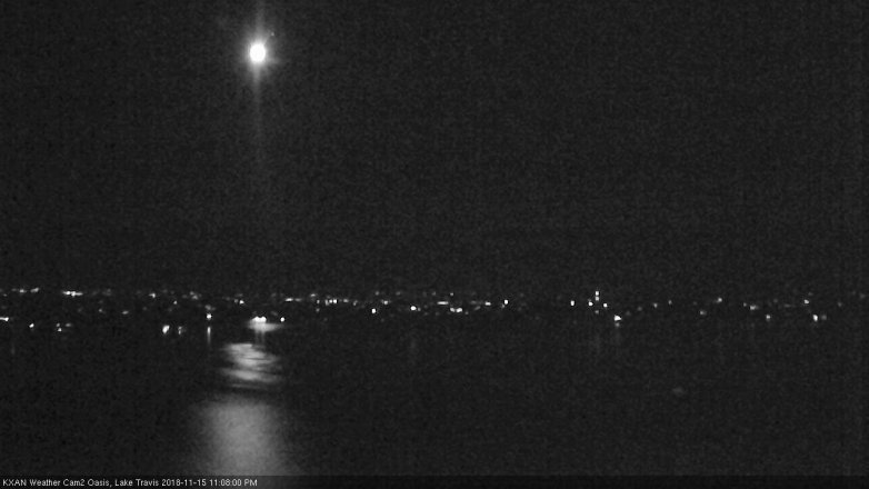 Lake Travis webcam, November 15, 2018 10:10 PM CT