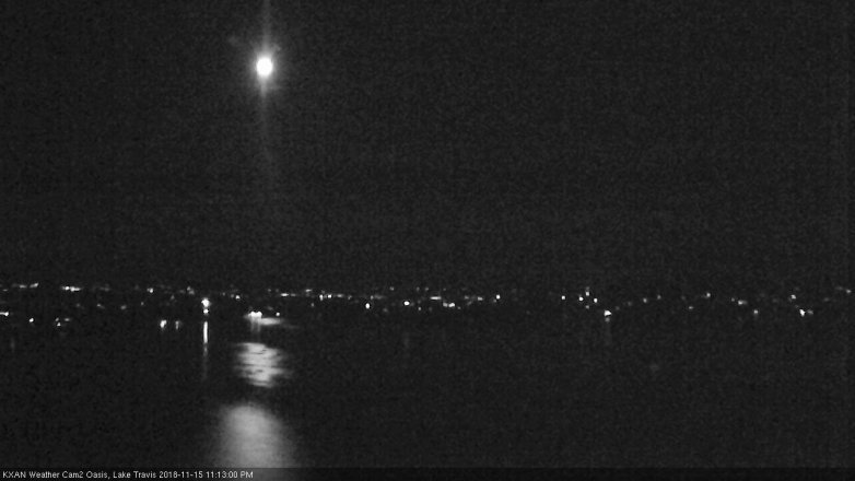 Lake Travis webcam, November 15, 2018 10:15 PM CT