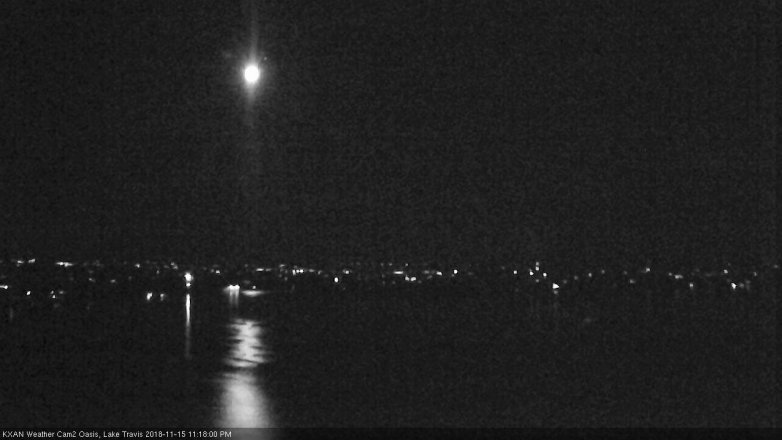 Lake Travis webcam, November 15, 2018 10:20 PM CT