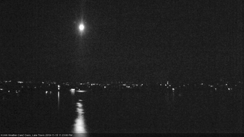 Lake Travis webcam, November 15, 2018 10:25 PM CT