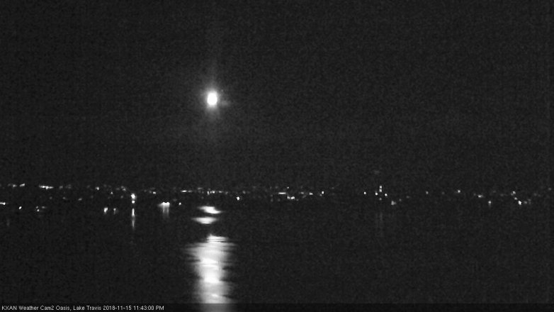 Lake Travis webcam, November 15, 2018 10:45 PM CT
