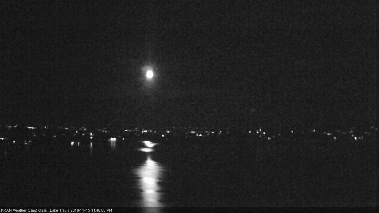 Lake Travis webcam, November 15, 2018 10:50 PM CT