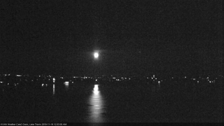 Lake Travis webcam, November 15, 2018 11:05 PM CT