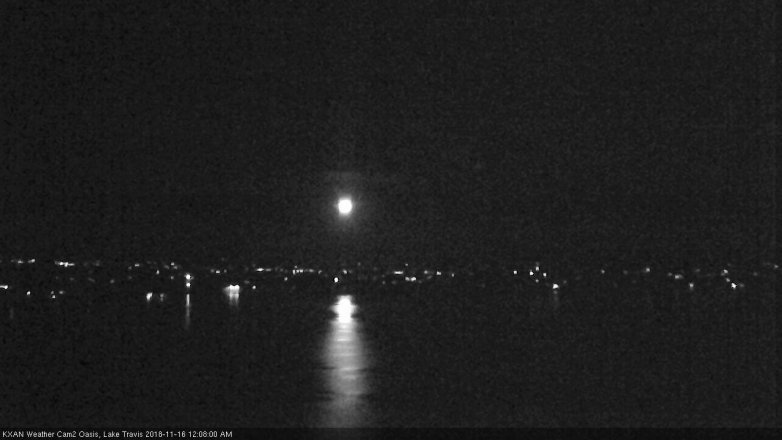 Lake Travis webcam, November 15, 2018 11:10 PM CT