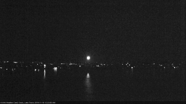 Lake Travis webcam, November 15, 2018 11:25 PM CT