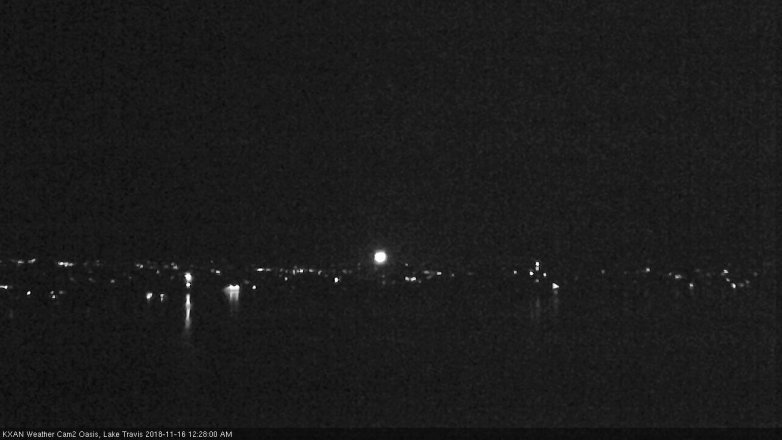 Lake Travis webcam, November 15, 2018 11:30 PM CT