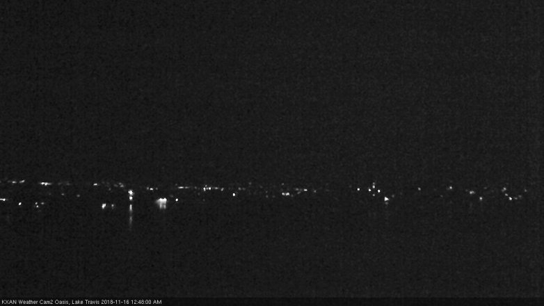 Lake Travis webcam, November 15, 2018 11:50 PM CT