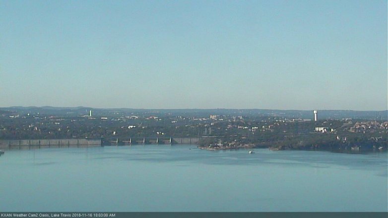 Lake Travis webcam, November 16, 2018 9:05 AM CT