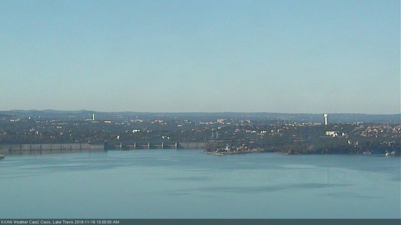 Lake Travis webcam, November 16, 2018 9:10 AM CT