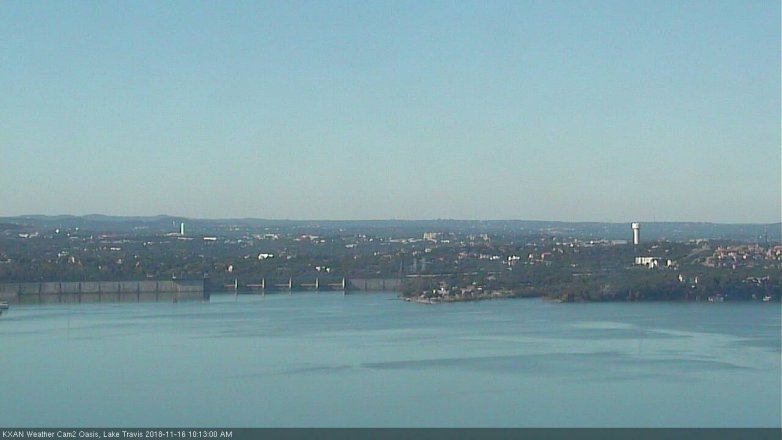 Lake Travis webcam, November 16, 2018 9:15 AM CT