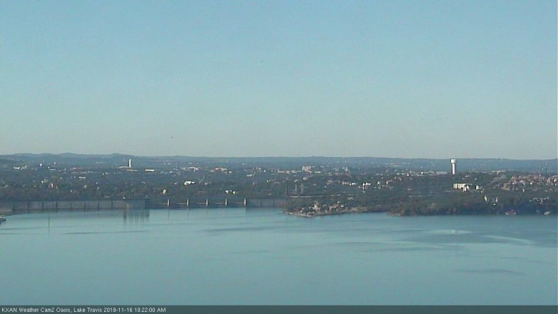 Lake Travis webcam, November 16, 2018 9:25 AM CT