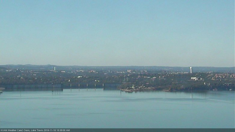 Lake Travis webcam, November 16, 2018 9:40 AM CT