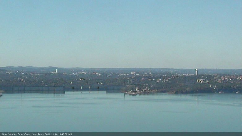 Lake Travis webcam, November 16, 2018 9:45 AM CT