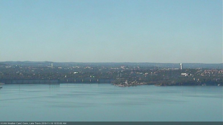 Lake Travis webcam, November 16, 2018 9:55 AM CT