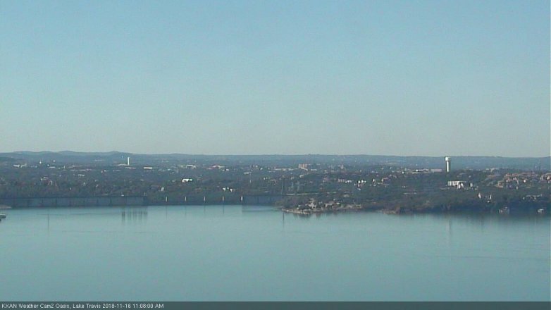 Lake Travis webcam, November 16, 2018 10:10 AM CT