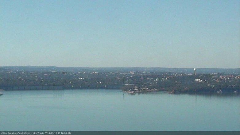 Lake Travis webcam, November 16, 2018 10:20 AM CT