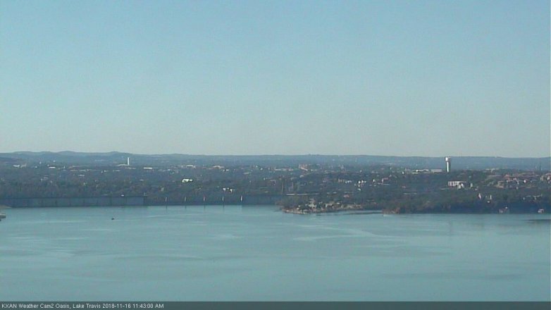 Lake Travis webcam, November 16, 2018 10:45 AM CT