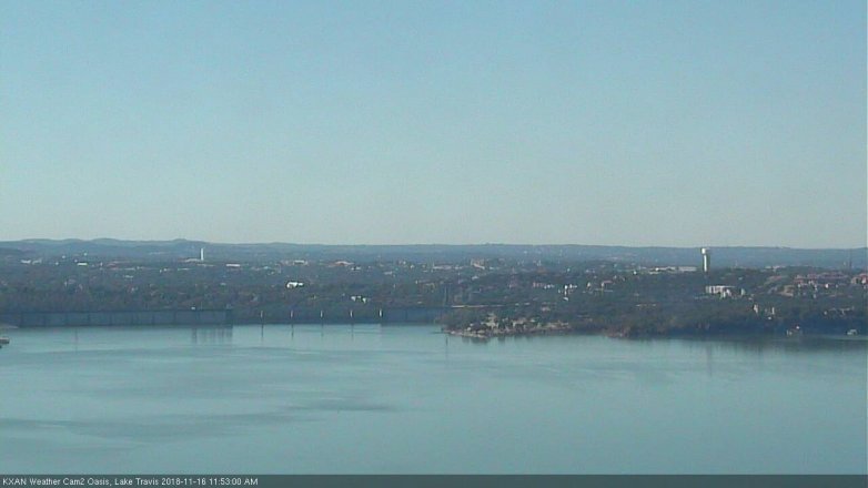 Lake Travis webcam, November 16, 2018 10:55 AM CT