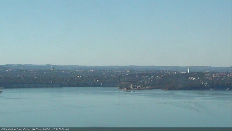 Lake Travis webcam, November 16, 2018 11:00 AM CT