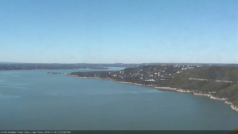 Lake Travis webcam, November 16, 2018 11:25 AM CT