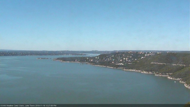 Lake Travis webcam, November 16, 2018 11:30 AM CT