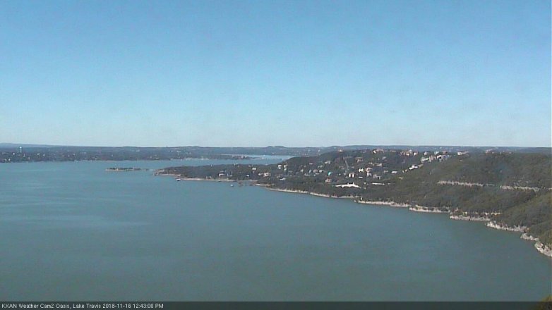 Lake Travis webcam, November 16, 2018 11:45 AM CT