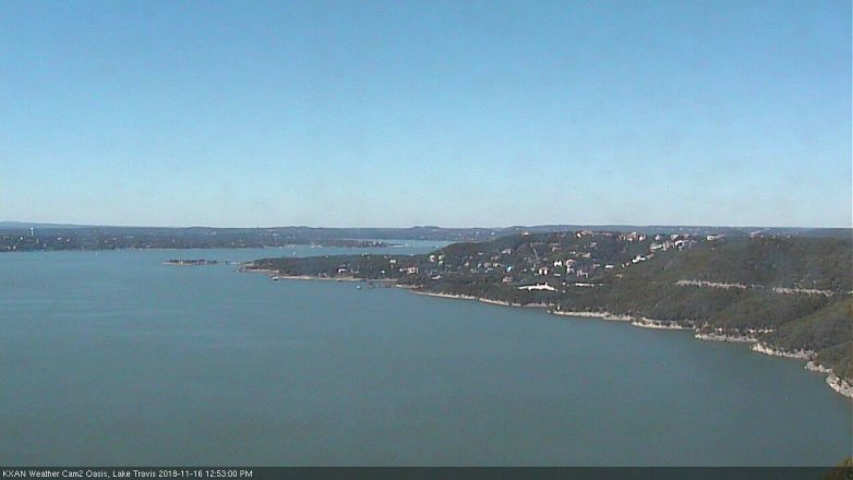 Lake Travis webcam, November 16, 2018 11:55 AM CT
