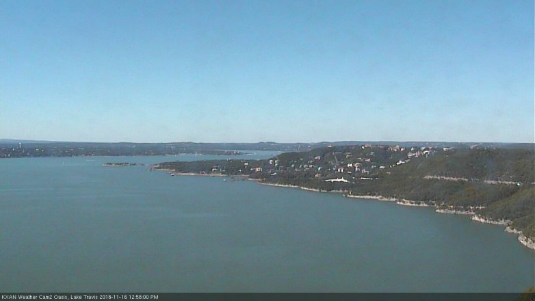 Lake Travis webcam, November 16, 2018 12:00 PM CT