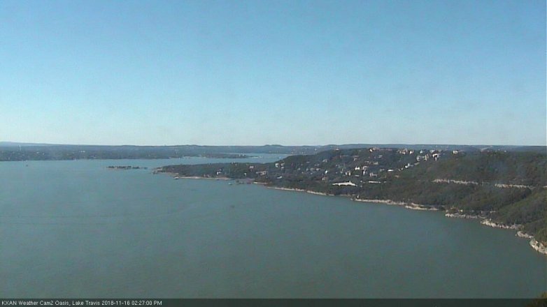 Lake Travis webcam, November 16, 2018 1:30 PM CT
