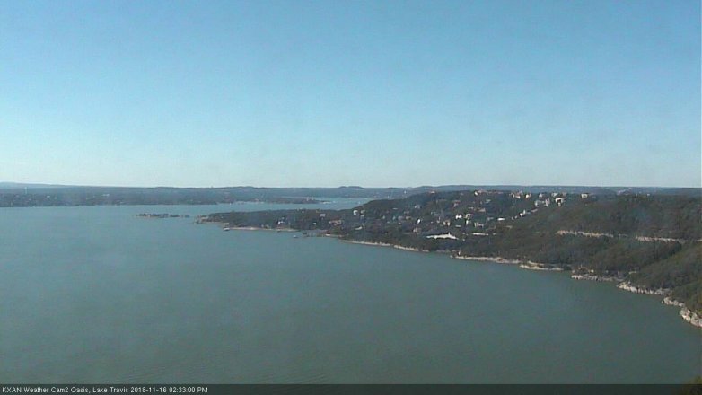 Lake Travis webcam, November 16, 2018 1:35 PM CT