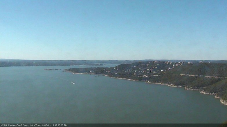 Lake Travis webcam, November 16, 2018 1:40 PM CT