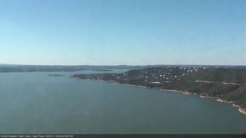 Lake Travis webcam, November 16, 2018 1:45 PM CT