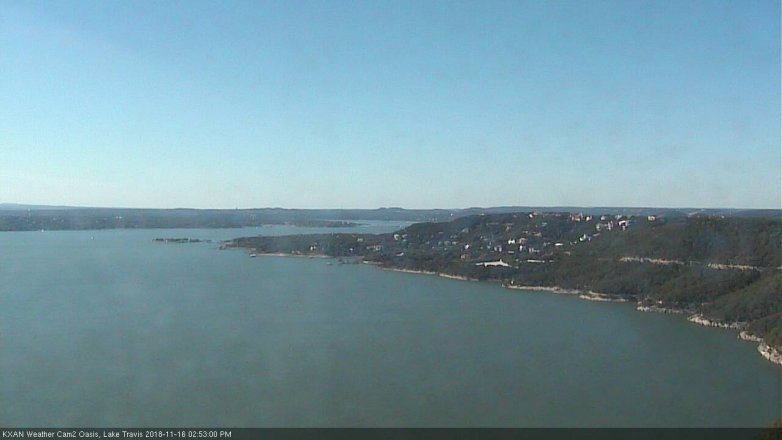 Lake Travis webcam, November 16, 2018 1:55 PM CT