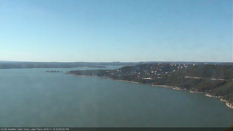 Lake Travis webcam, November 16, 2018 2:00 PM CT