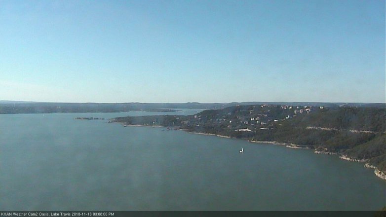 Lake Travis webcam, November 16, 2018 2:10 PM CT