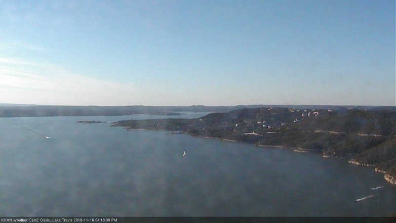 Lake Travis webcam, November 16, 2018 3:20 PM CT