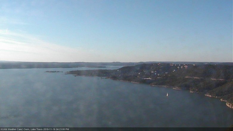 Lake Travis webcam, November 16, 2018 3:25 PM CT