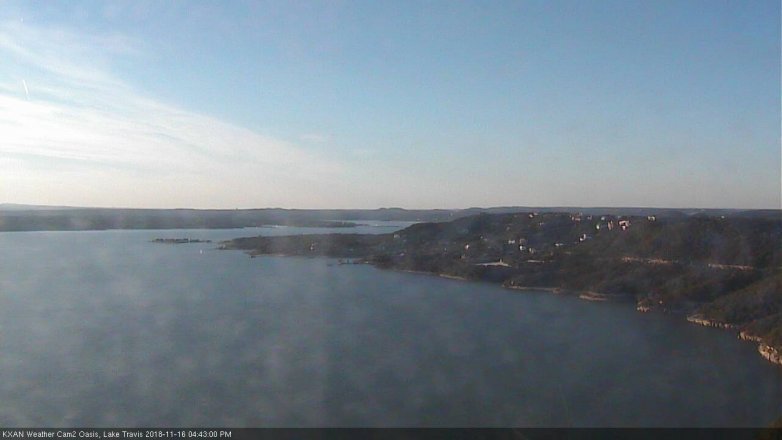 Lake Travis webcam, November 16, 2018 3:45 PM CT